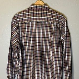 Tasso Elba men’s XL red and black dress shirt